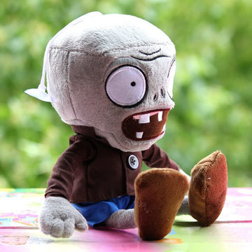 Jhesao 12' Pvz Plush Zombies Brown Coat Toys Normal Zombies Pvz 1 2 Stuffed Soft Doll Gray Zombies New