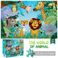 IFLOVE Jumbo Floor Puzzle - 48 Piece Animal Jigsaw for Kids Ages 3-6, Cardboard, Educational Development Toy, Model 88133
