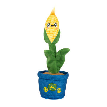 John Deere Corny Dancer Plush Toy - Interactive Musical Baby Toy, Small, Multi, Model 47615, Soft Sensory Toy for Ages 2+