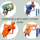 Wishery Accessories For Nerf Party Supplies, Nerf Party Favors - 16 Kids. Boys Nerf Gun War Birthday Bulk Pack. Set Of Darts, Glasses, Masks