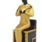 Ebros Classical Egyptian Gods And Goddesses Seated On Throne Statue Gods Of Egypt Ruler Of Mankind Decorative Figurine (Osiris God Of The Afterlife)
