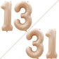 Goer Number 13 Balloons For 13Th Birthday Sweet 13 Party Decorations,42 Inch Jumbo Foil Helium 31 Balloons For 31St Birthday Party Decoration (Caramel)
