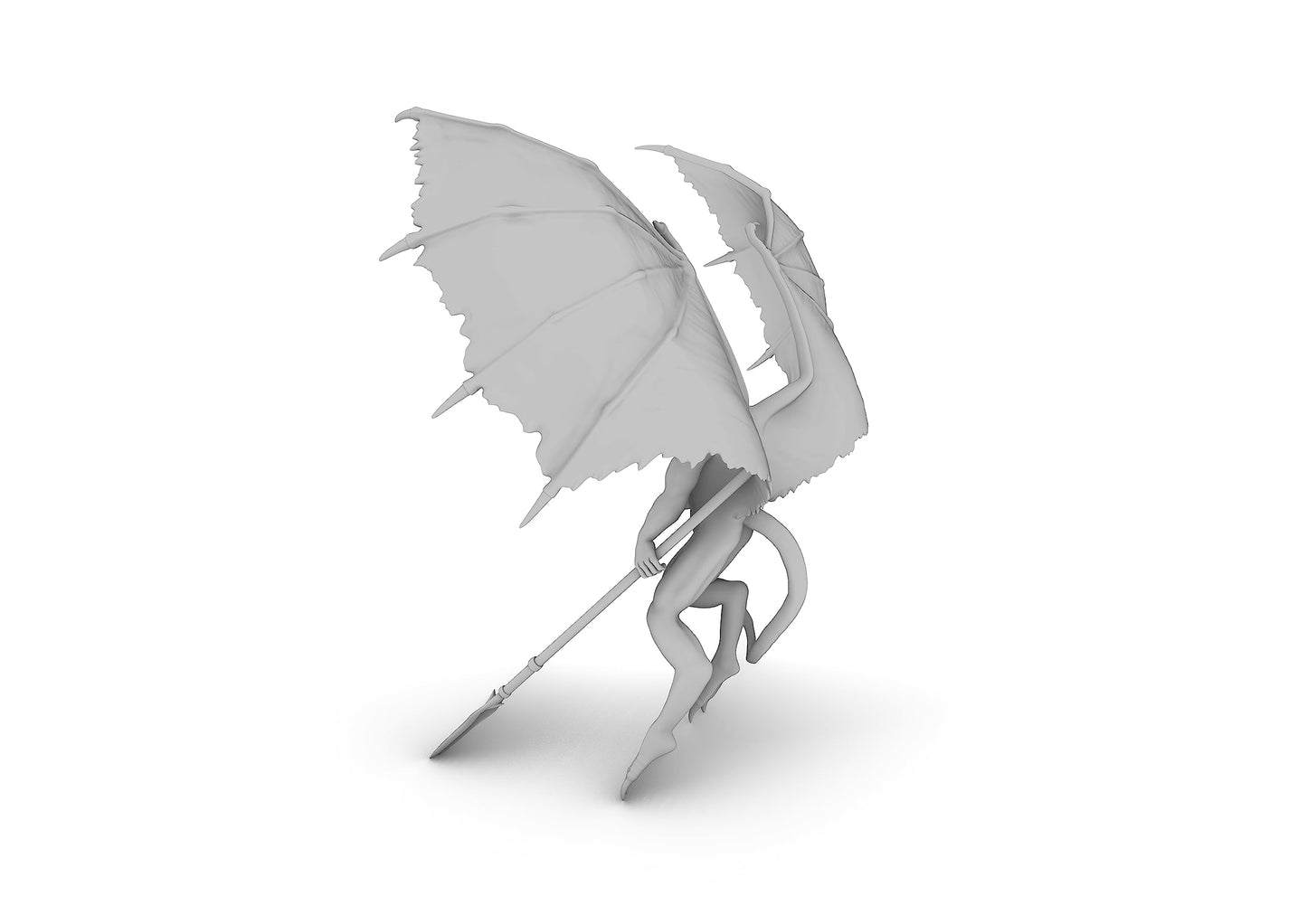 Horned Devil Tabletop Dnd Gaming Miniature