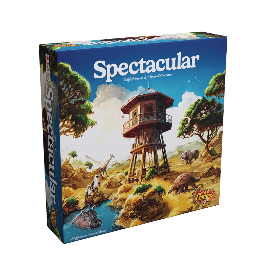 Spectacular Board Game - Build & Manage an Animal Park, Dice Drafting & Tile Placement Strategy Game for Kids & Adults, Ages 10+