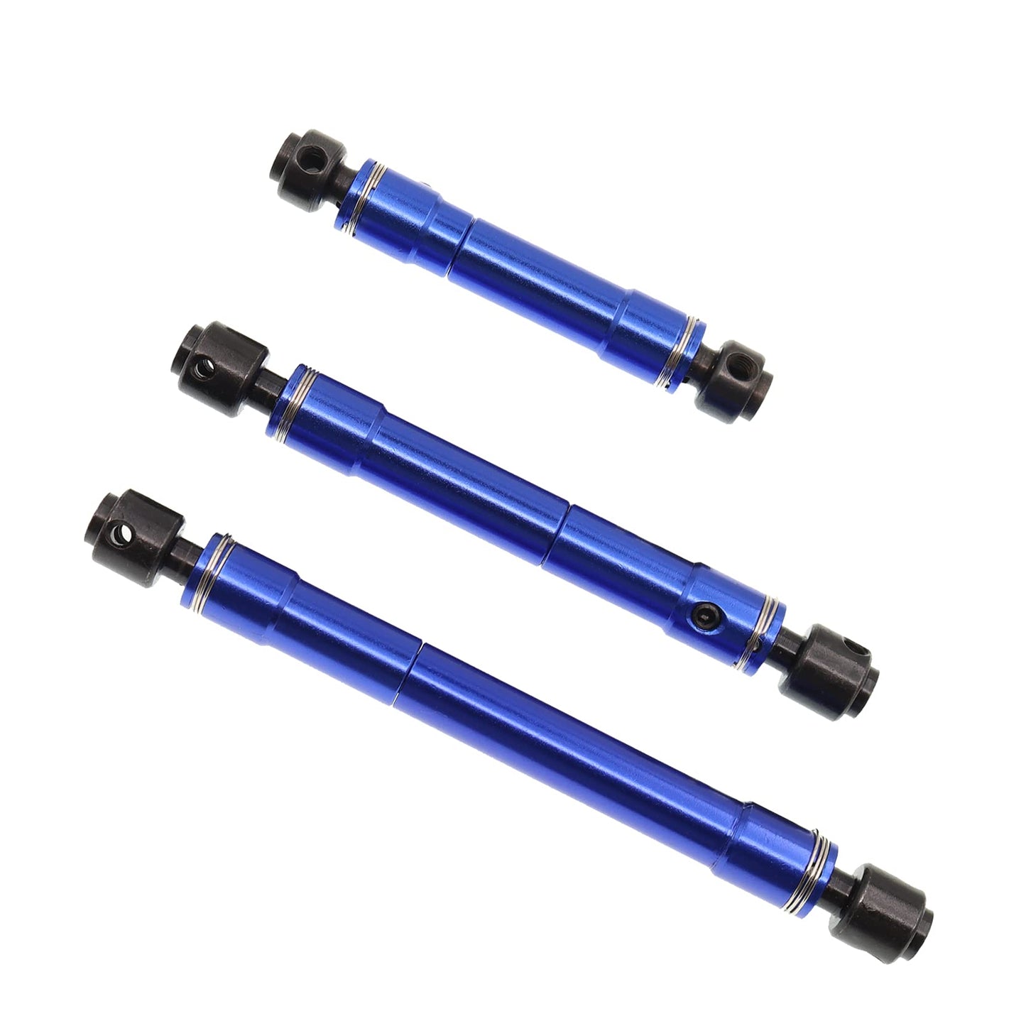 Treehobby 3PCS Aluminum Alloy Drive Shaft with Hardened Steel Joints (Front & Center & Rear) CVD Compatible with traxxas TRX-6 G