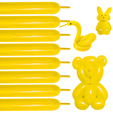 Yellow Balloons Long 260 Balloons For Balloon Animals