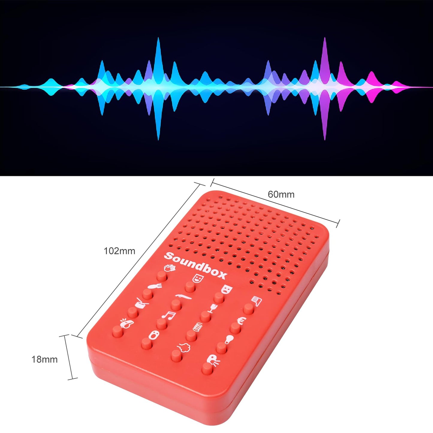 Sound Machine With 16 Sound Effects,Electronic Sound Maker,Prank Items Gift For Kids & Adults,Fart Noise Maker Pranks,Prankster