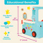B. toys- Ice Cream Shoppe- Pretend Play Ice Cream Toys, Tablet & Accessories - Interactive Food Truck for Toddlers, Kids - Educa