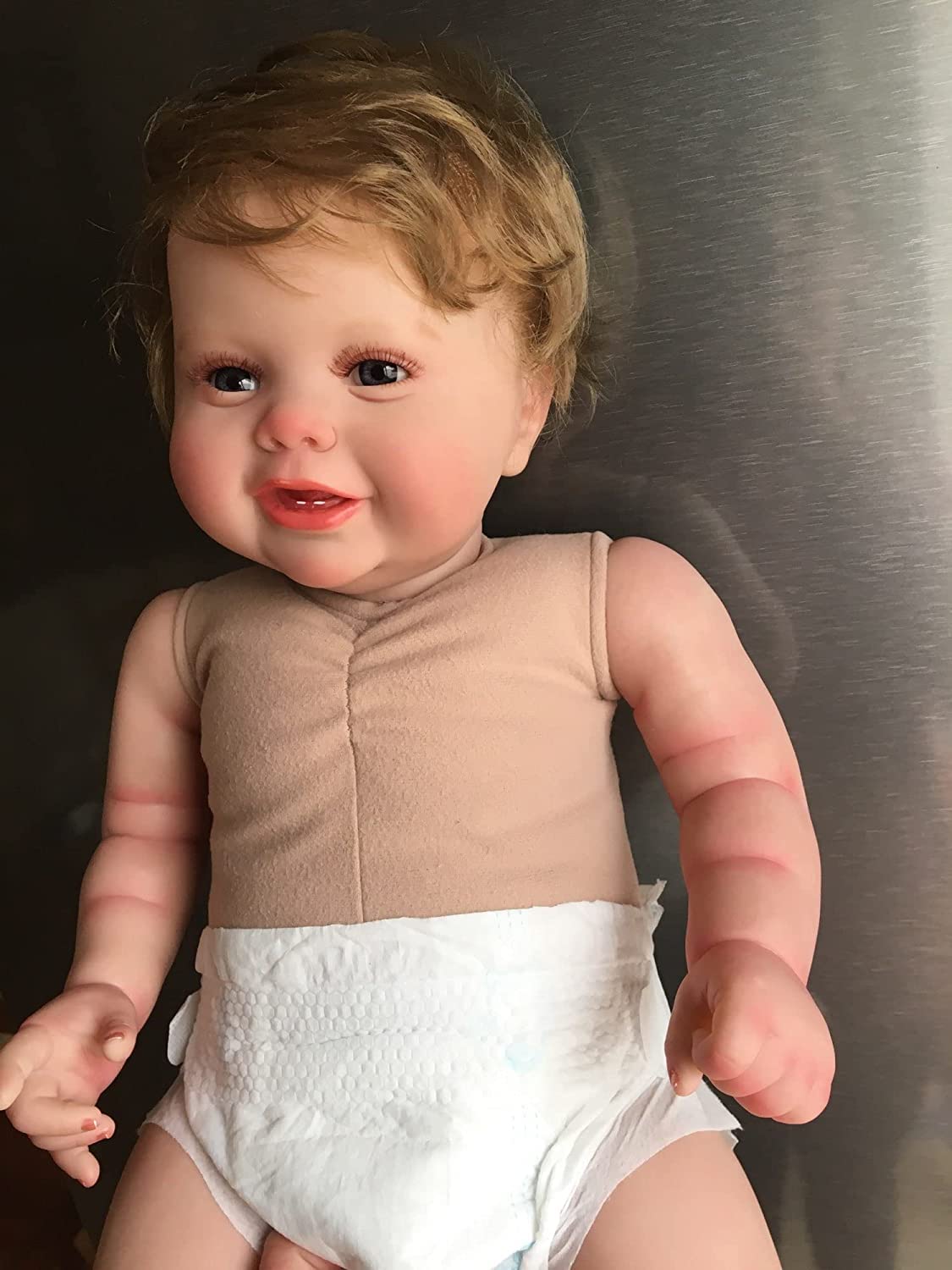 Kokomandy Reborn Baby Dolls 24Inch Really Cute Toddler Boy Baby Doll That Look Real Realistic Soft Silicone Newborn Baby Babies Gifts For Kids Age 3+