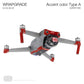 Wrapgrade Skin Compatible With Dji Air 2S | Accent Color A (Super Red)