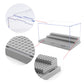 Minifigure Display Case For Action Figures Blocks, Dustproof Acrylic Display Box Storage With 3 Movable Steps For Collection Mod