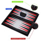 Kaile 10' Magnetic Chess Sets - 3 In 1 Travel Chess Checkers Backgammon Set With Folding Case - Portable Elastic Bag