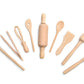 Fox Run Junior Cooking/Baking Tools Set, 8 x 3.25 x 3 inches, Brown