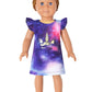 Matching American Girls&Dolls Nightgowns Unicorn Sleepwear Pajamas 18 Inch Doll Dress,Size 6 7
