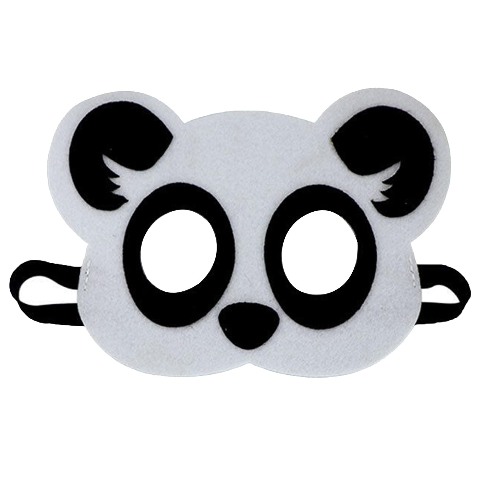 Jtnohx Felt Animal Masks, 10 Pcs Halloween Mask, Animal Costume For Birthday Party Supplies (Panda Mask)