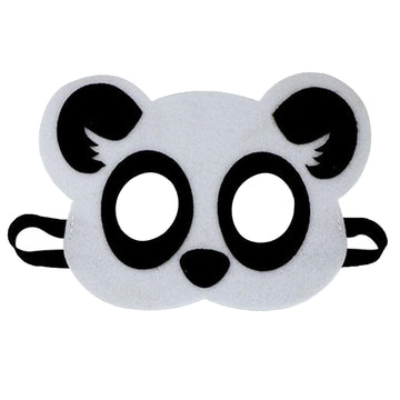 Jtnohx Felt Animal Masks, 10 Pcs Halloween Mask, Animal Costume For Birthday Party Supplies (Panda Mask)