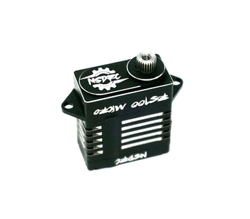 Nsdrc Rs100 High Torque Cnc Aluminum Waterproof Remote Control Car Micro Rc Servo 5V - 8.4V - 1/24 & 1/18 Scale Rc Cars Electron