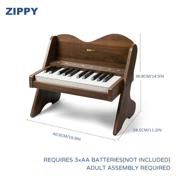 Zippy Kids Piano Keyboard, 25 Keys Digital Piano For Kids, Touch Sensitive Control Panel, Volume Adjustable, Mini Music Educatio