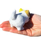 Squishy Stretchy Cat (3.5' To 6.5') Rubber Fidget Sensory Toy Filled With Sand. Great Stress Relief Cat Toy For Kids, Adults And Pets. (White Cat)