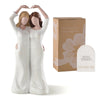 Storieme Resin Figurines for Best Friends - Unique White Soul Sister Birthday Gift