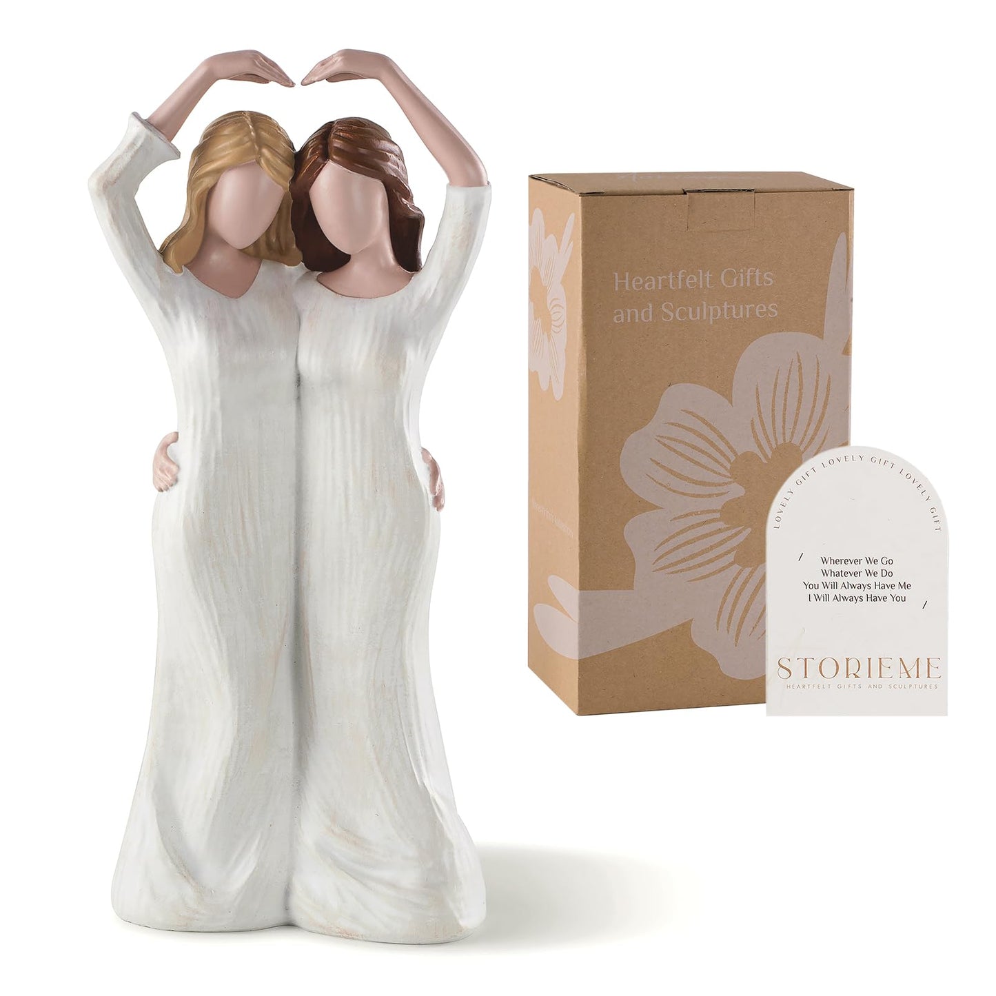 Storieme Gifts For Best Friend Women: Soul Sister Friendship Bestie Birthday Gift - Unique Gifts For Sisters From Sister Resin F