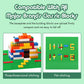 Lekebaby Classic Baseplates Building Base Plates For Building Bricks 100% Compatible With Major Brands-Baseplates 10' X 10',Age 3 And Up, Pack Of 6