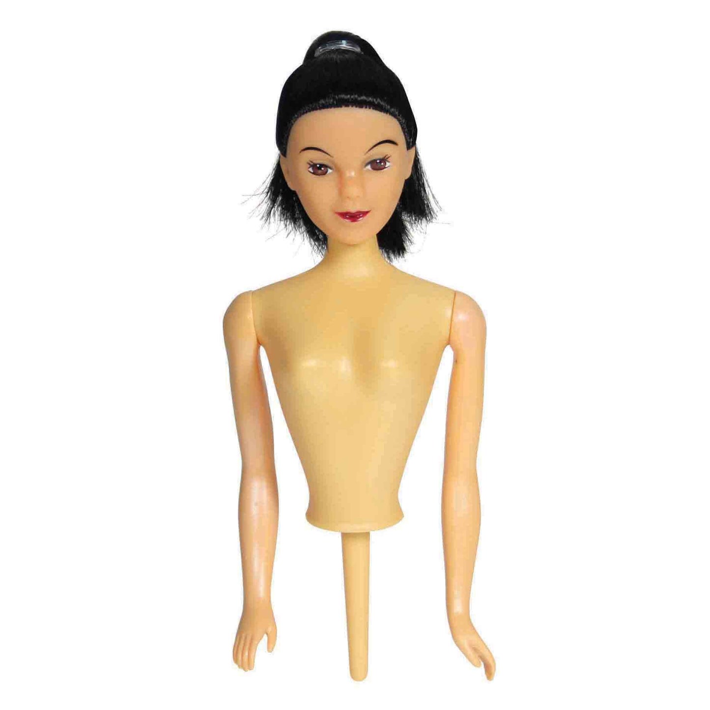 PME Doll Pic for Cake - Aria, Black Hair, Standard Size, Perfect for Cake Decorating and Party Celebrations