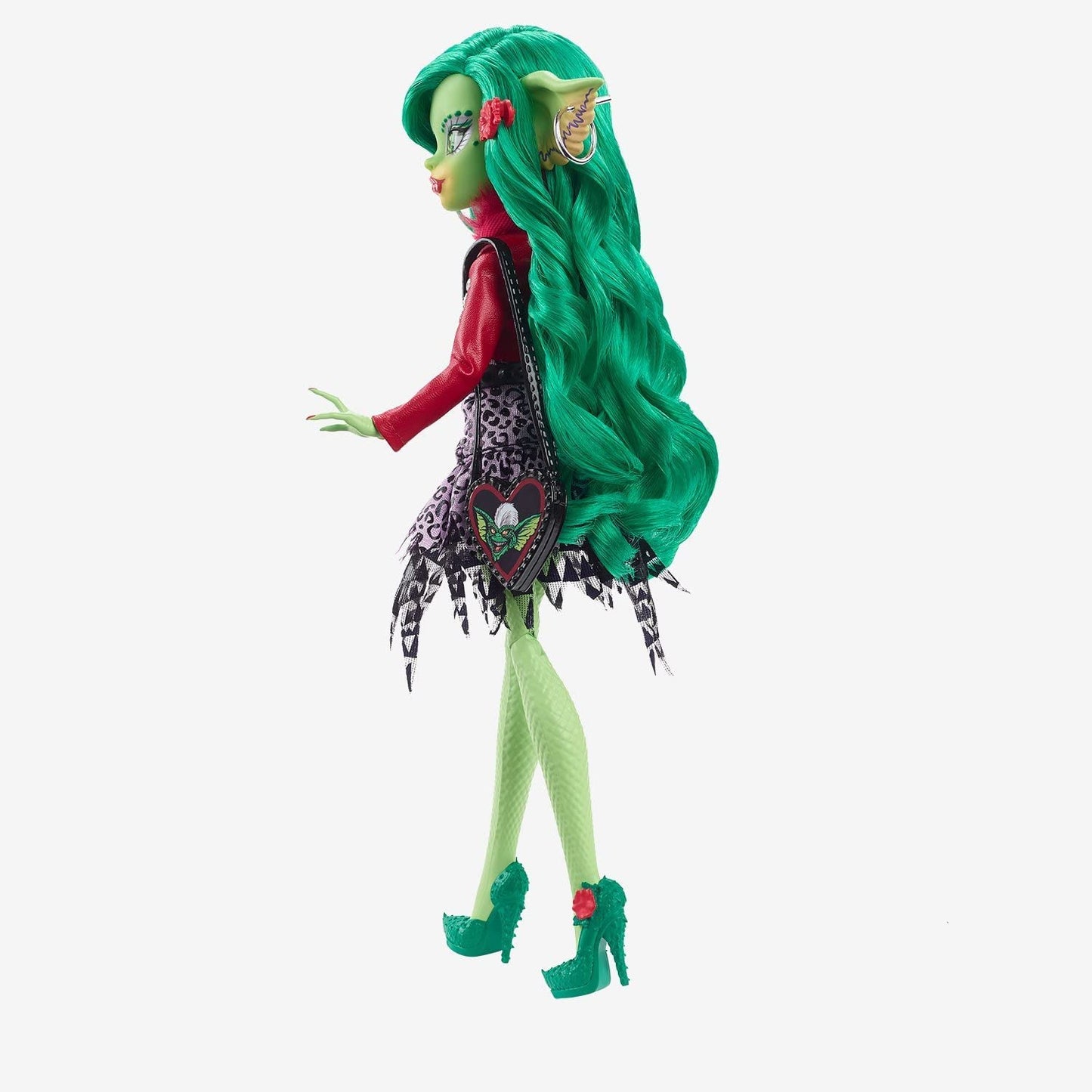 Monster High Greta Gremlin Doll, GRW96, 10.5" Tall, Green Plastic Figure