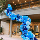 Bezente Blue Balloons Set,60Pcs 12 Inch Metallic Blue Pearl Blue Navy Blue Pastel Blue Latex Balloons Kit For Birthday,Baby Show