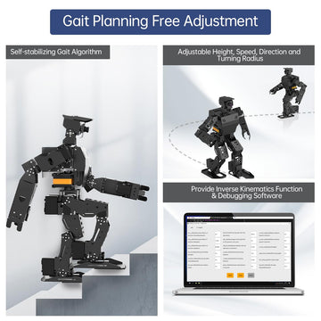 Hiwonder Ainex 4Gb Ros Education Ai Vision Humanoid Robot Powered By Raspberry Pi 4B 4Gb Biped Inverse Kinematics Algorithm Lear