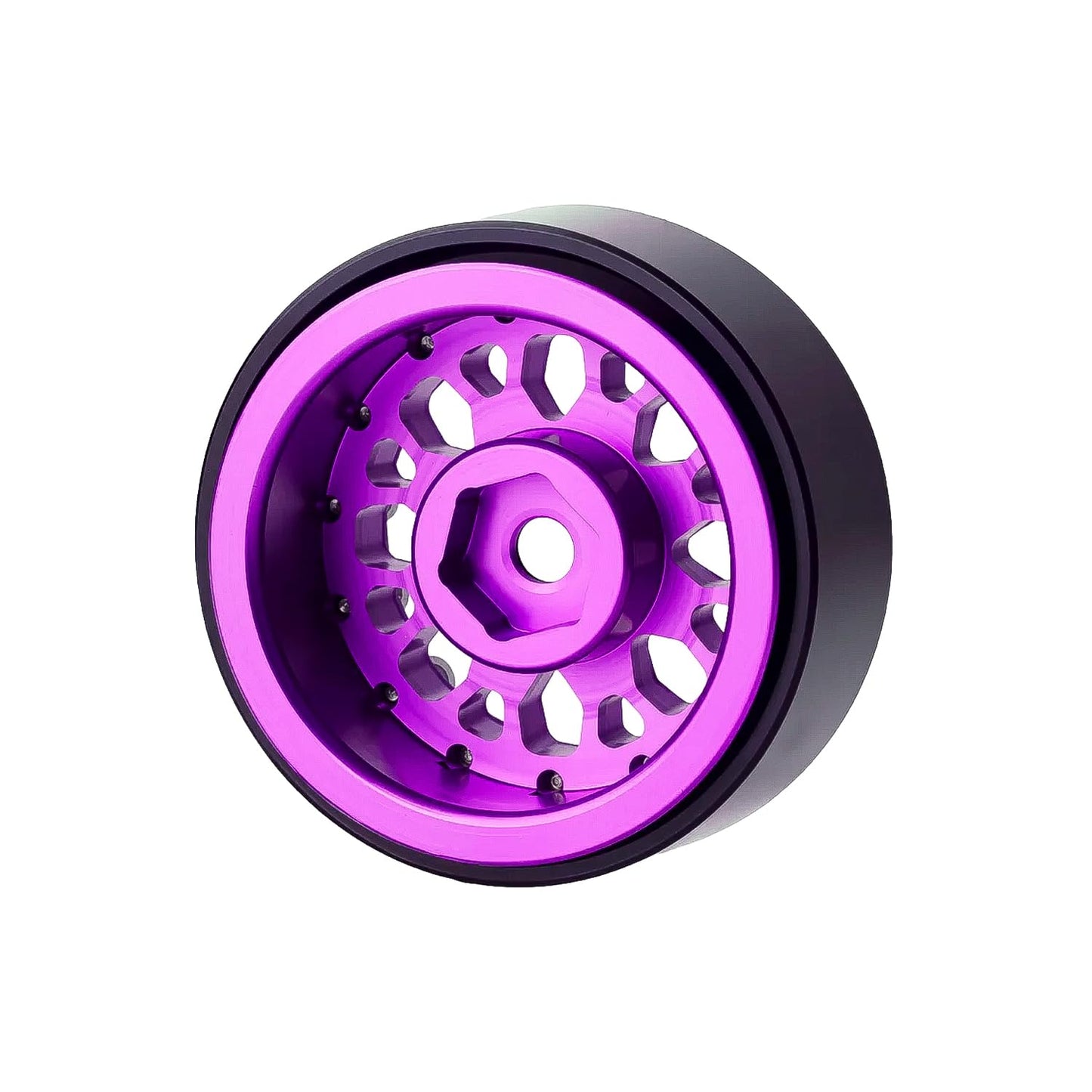 TCRC 4PCS 1.0inch Beadlock Wheels Hubs for 1/24 Axial SCX24 AX24 FCX24 TRAXXAS TRX4M Redcat Ascent-18 1/18 RC Crawler Car Upgrad