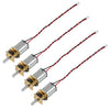 DWEII 4 PCS Mini Micro N20 Gear Motor DC 3V-6V with Full Metal Gearbox Micro Motor for RC Car, Robot Model, DIY Engine Toys