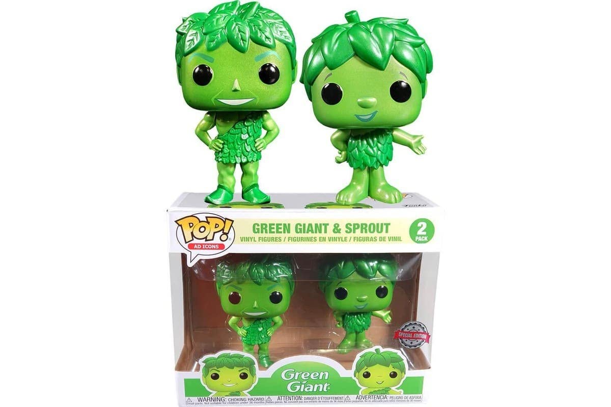 Funko Pop! Ad Icons: Green Giant And Sprout 2 Pack [Metallic] - Sdcc Debut