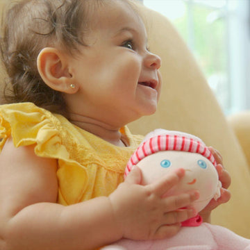 Haba Doll Snug Up Luisa 8' My First Baby Doll, Machine Washable & Safe For Birth & Up, Newborn Toys