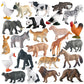 Rcomg 24 Pcs Small Animal Toys Set: Farm Animal Toys & Forest Animal Figures, Realistic Animal Figurines Cake Topper Party Favor For Kids Toddlers