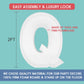 2Ft Letter Q Mosaic Balloon Frame Letter Diy Fillable Letters Kit For Birthday Party Wedding Backdrop Decor