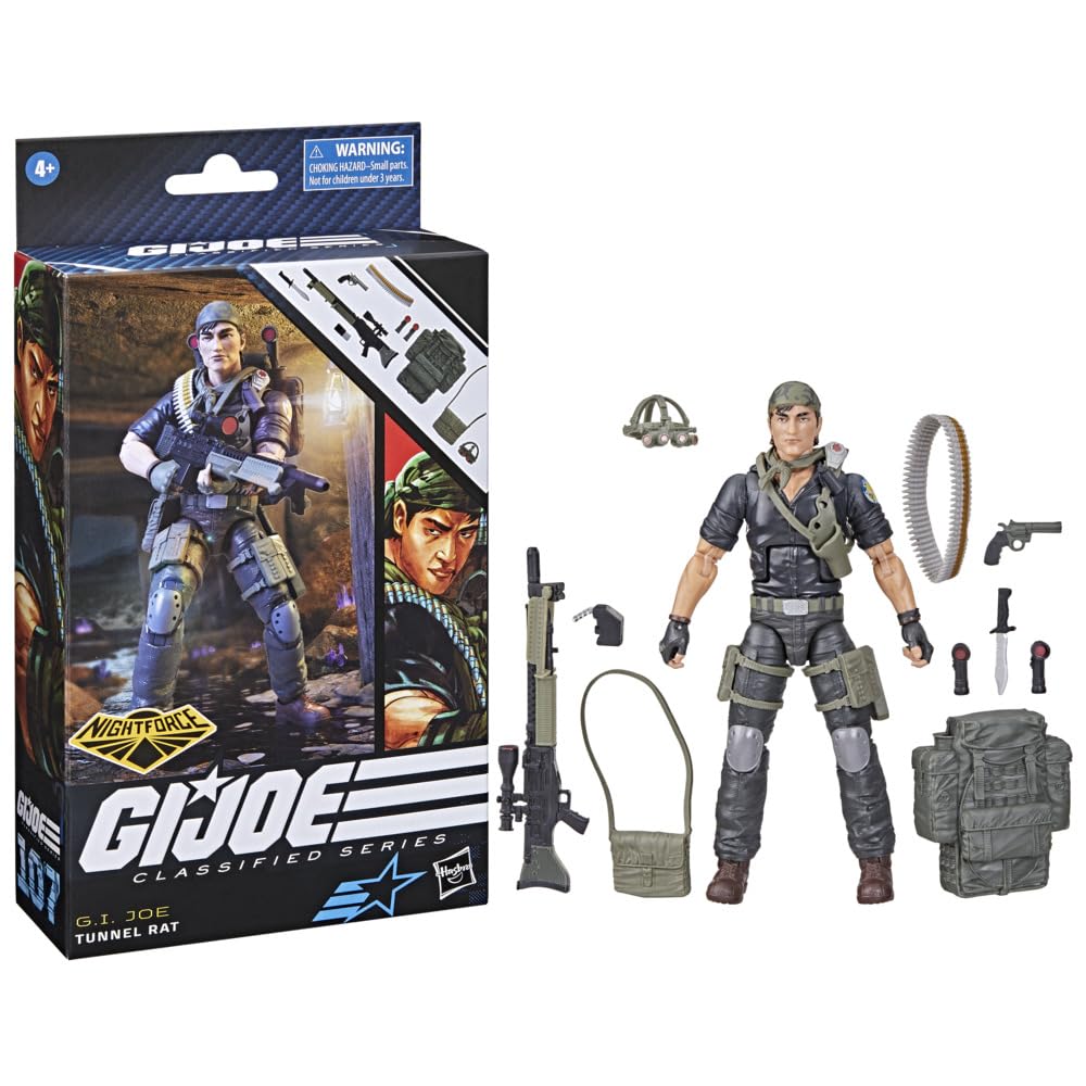 G.I. Joe Classified 6 Inch Action Figure Nightforce limited availability - Tunnel Rat #107
