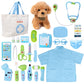 Meland Toy Doctor Kit for Kids - Pretend Play Doctor Set with Dog Toy, Carrying Bag, Stethoscope Toy & Dress Up Costume - Doctor