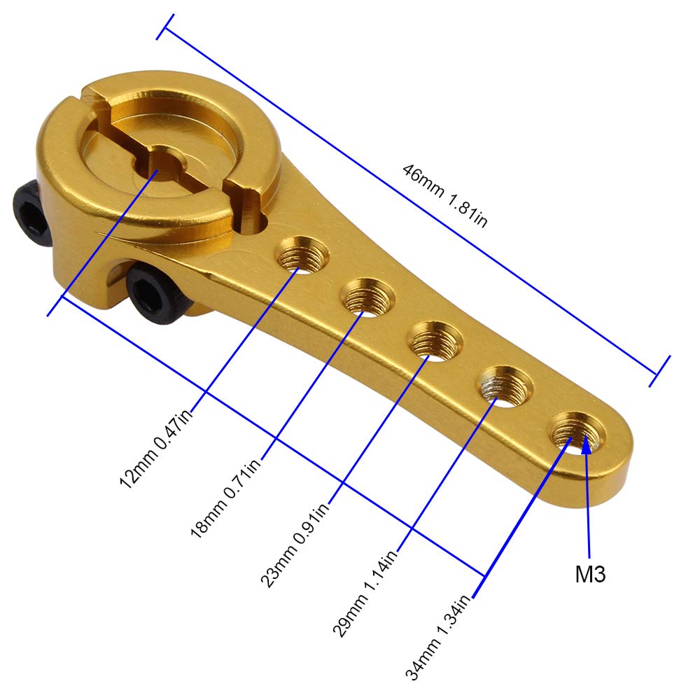 Aluminum 25T Servo Horn Steering Clamping Arm For Futaba Savox Power Hd Xcore 1/8 1/10 Rc Crawler Motor