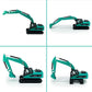Flatbed Truck Toy with Crawler Excavator Toy Tractor Semi Tow Truck Transport Trailer Metal Diecast Construction Vehicles 2 in 1