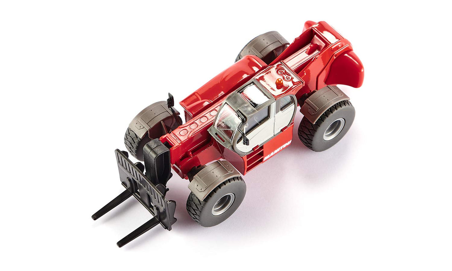 Siku 3507, Manitou Mht 10230 Telescopic Handler, 1:50, Metal/Plastic, Red, Incl. 3 Pallets