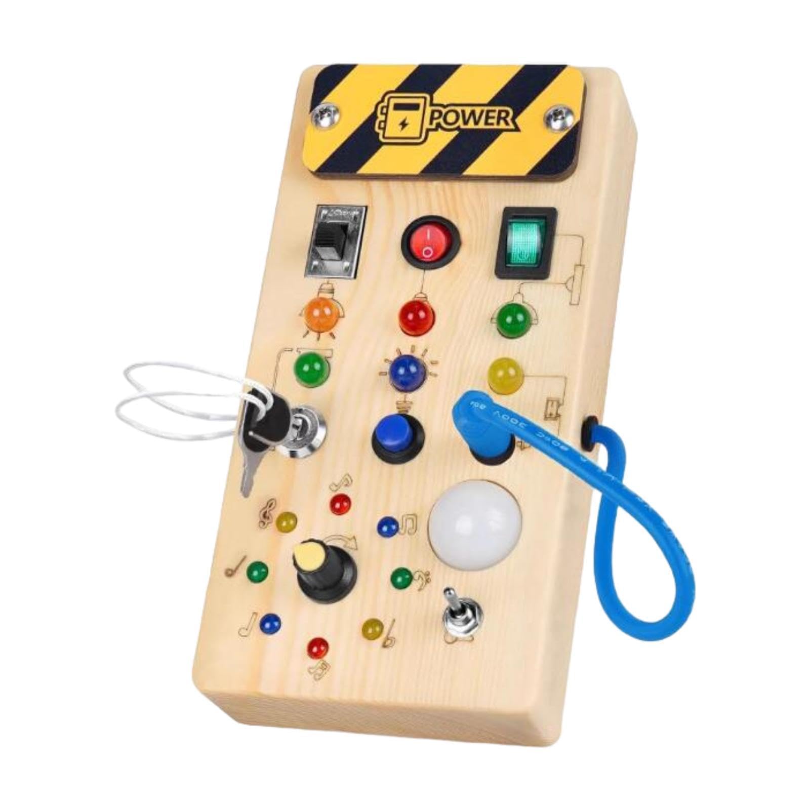 Urjix Light Up Busy Board Early Learning Educational Toys For Kids 3 4 Year Old Up| Baby|Toys For Baby|Developmental Baby Toys