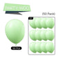 Partywoo Pastel Green Balloons, 50 Pcs 12 Inch Pale Green Balloons, Light Green Balloons For Balloon Garland Or Balloon Arch As Party Decorations, Birthday Decorations, Wedding Decorations, Green-Q16