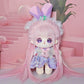 Niannyyhouse 20Cm Plush Doll Long Hair Girl Humanoid Stuffed Body No Attribute 8' Normal Body Wearable Clothing Dress Up Gifts (A-41-With Skeleton)