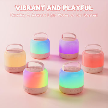 Mini Karaoke Machine, Karaoke Machine For Kids Toys, Mini Karaoke Machine With 2 Wireless Microphones, Birthday Gift For Girls B