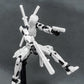 Altuco T13 Action Figure With Lots Of Accessories,3D Printed Multi-Jointed Titan13 Figure,White Dummy 13 Desktop Decorative Toy