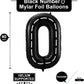 Race Car Number 0 Balloons,40 Inch Racing Car Birthday Balloons Two Fast Balloon Race Track Black 0 Balloon Number For Cars Theme Birthday Party