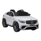 Aosom 12V Ride On Toy Car For Kids With Remote Control, Mercedes Benz Amg Glc63S Coupe, 2 Speed, With Mp3, Electric Light, Horn, Suspension, White