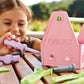 Green Toys Tool Set, Pink 4C - 15 Piece Pretend Play, Motor Skills, Language & Communication Kids Role Play Toy. No BPA, phthala