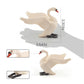 LC JoyCre Goose Swan 3.5 Inch White Swan Figurine Animal Figure for Toddlers Preschool Education Project Diorama Model for Kids